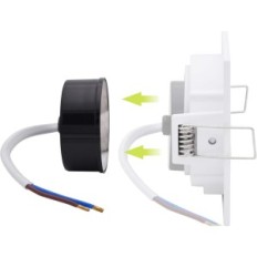 Használt / INCOMPLETED Vezetett megengedett mennyezeti pont 4W IP44 dimable hő Lumare 2700K 9 db.