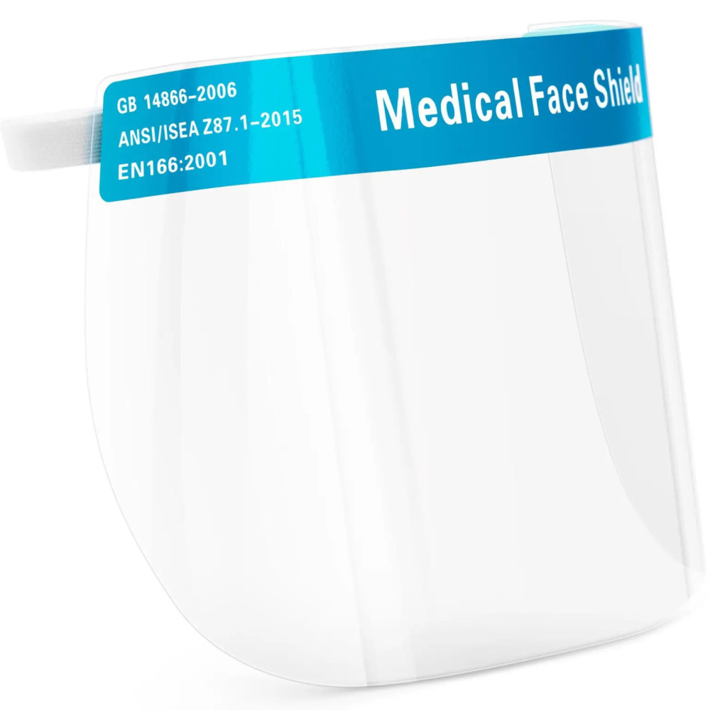 Beskyttende ansiktssikkerhetsmaske for ansiktssett med 4 stk.