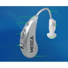 Ελλιπείς ψηφιακές ενισχυτές ακοής Medca JH-338 BTE USB Ζευγάρι φορτωμένο