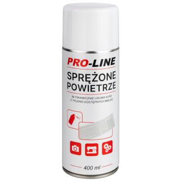 Saspiests gaiss elektronikas šujmašīnu tīrīšanai PRO-LINE Spray 400ml