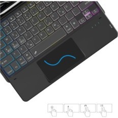 Usato iPad Pro 11 "M4 2024 Roolei Qwertz Keyboard con touchpad