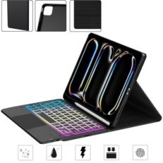 Lietota iPad Pro 11 "M4 2024 Roofei QWERTZ tastatūra ar skārienpaliktni