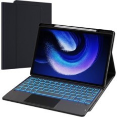 Caso de teclado usado para Xiaomi Pak 6/6 Pro 11 "2023 Roofei Qwertz com Touchpad LED
