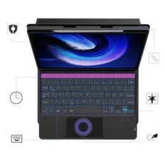 Koristi se slučaj tipkovnice za Xiaomi Pak 6/6 Pro 11 "2023 Rootoi Qwertz s LED-om osjetljivim