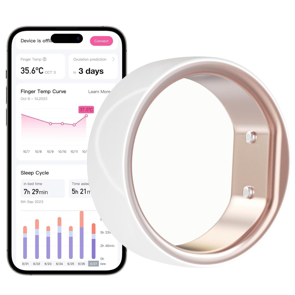 Smart gredzens par auglību 1500W cikla temperatūras monitora izmērs 7 izstāde