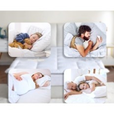 Cobertura em fios de colchão para Bed® respirável topper140 × 200cm de algodão