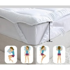 Dæk på madras tråde til bed ® åndbar topper140 × 200cm af bomuld