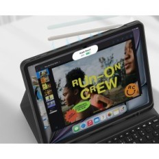 Case med iPad Air 13 "(M2 / M3) Cheson X9 Qwertz de opplyst