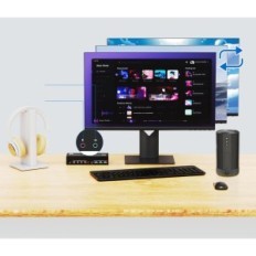 KVM Switch 3 monitory 4 komputery, 2xDP 1.4 + HDMI 8K@60Hz, USB 3.0