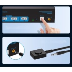 KVM Switch 2 PC 2 HDMI-skärmar 4K60Hz USB2.0 cmstedcd SW220S-läge Utvidg / kopiera