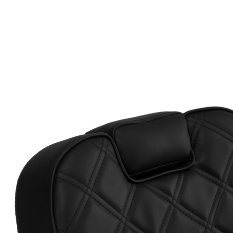 Frizerska stolica Carlos Crna — detaljni prikaz glave