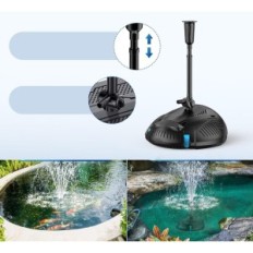 Filter für Wasser Mesh 2500 l / h mit UV-Lampe Cabhing Pumpe 40W