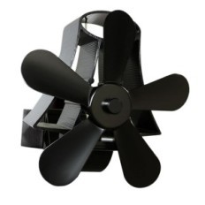 Ventilador de chimenea de 5 paletas para madera con motor de calor