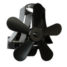 5-bradāt kamīnu ventilators siltuma darbināmu koksni