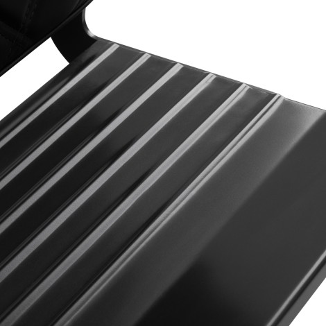 Sillón de barbero Carlos Black — detalle del asiento