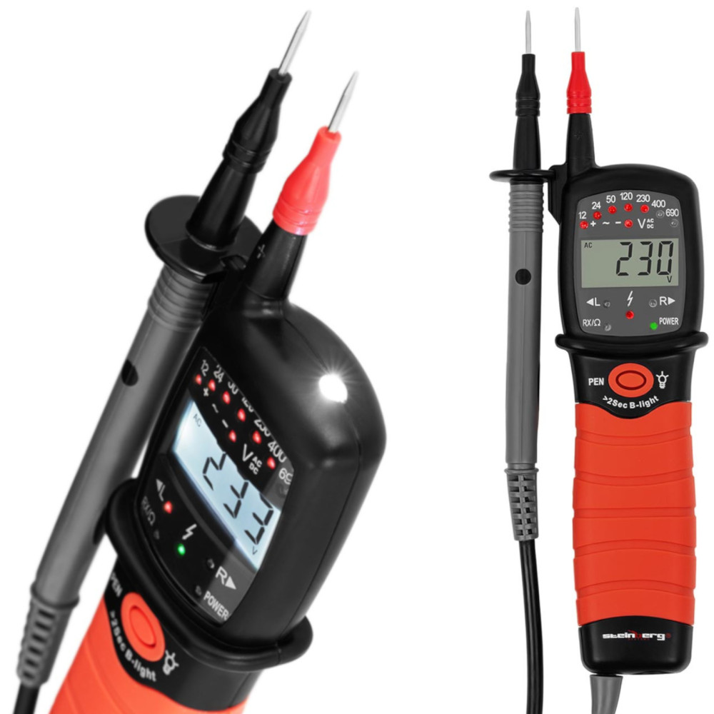 AC / DC Spenning Meter Range 12V - 690V LCD