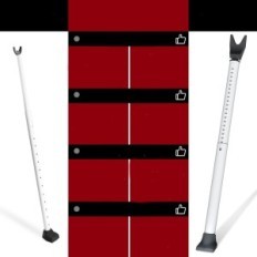 Zaklepanje vratna zaščita proti vložkom Zaščita 2 predmeti Razstava