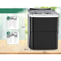 Dannegata Fancio, Rasoio da ghiaccio 2L, preparazione di 6 minuti, Nero