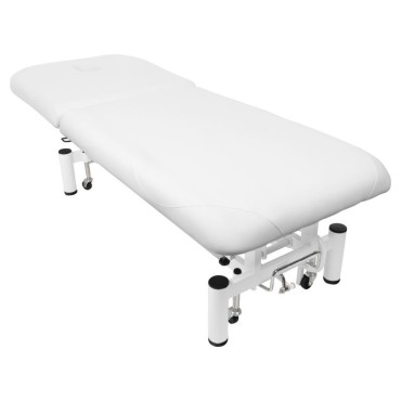 Camilla eléctrica para masaje AZZURRO 684 1 motor blanca — vista lateral
