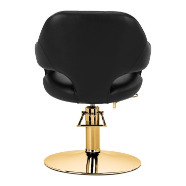 Kappersstoel Gabbiano Parma Gold Black — achteraanzicht