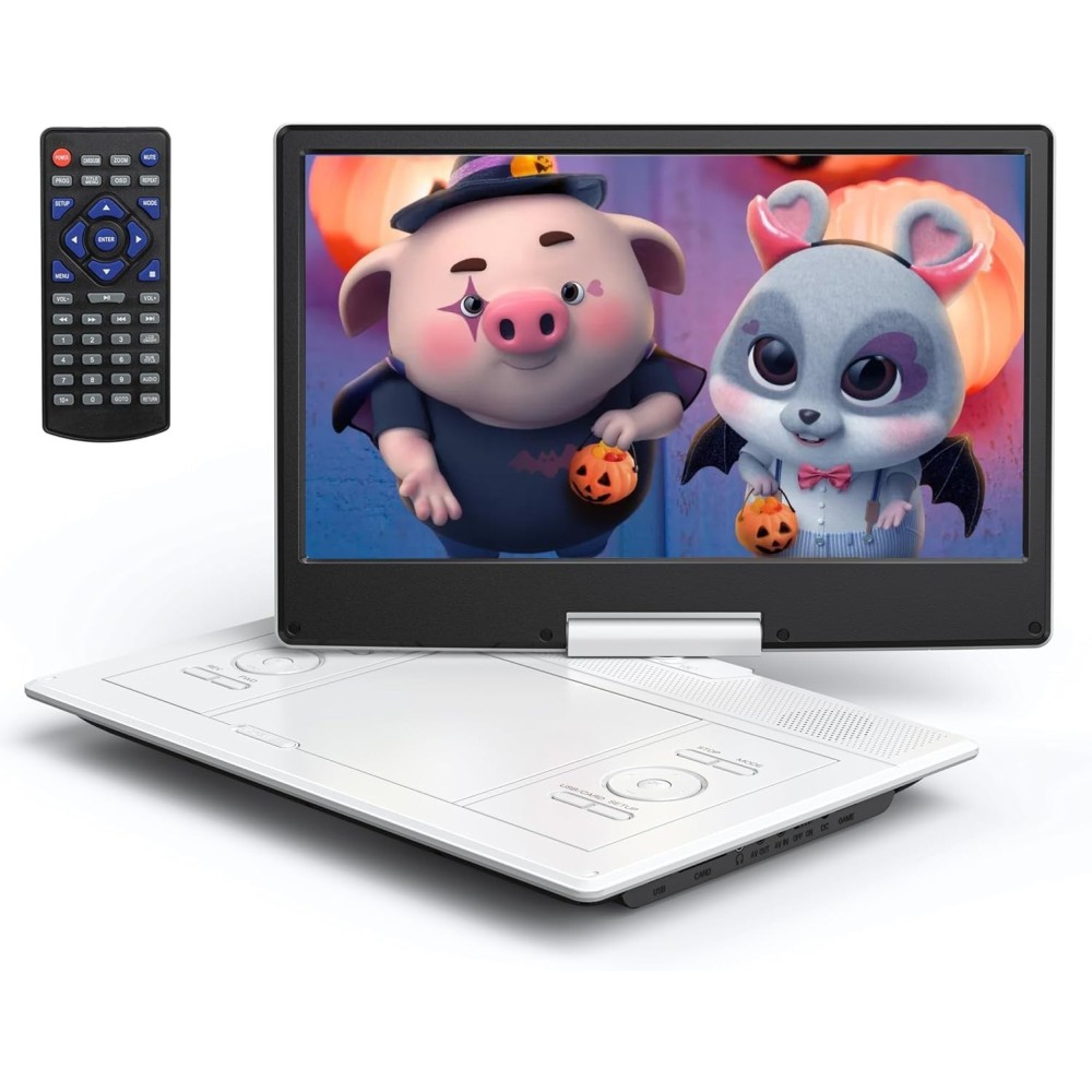 Leitor de DVD portátil danificado Yoton Yd-155-M 16.9 com tela rotativa