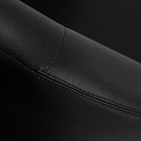 Frisörstol Gabbiano Parma Gold Black — närbild av sits