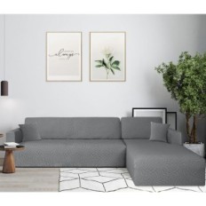 Copertina del tappeto. Ystyle L. forma. Universale Elastic Grey 3 + 3