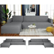 Copertina del tappeto. Ystyle L. forma. Universale Elastic Grey 3 + 3