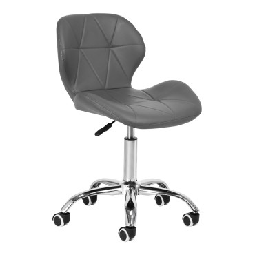 Taburete Cosmético QS-06 gris — vista frontal