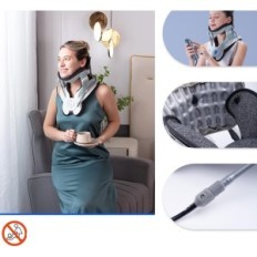 Tração do pescoço Alilluyaa com 3 níveis e 8 airbags