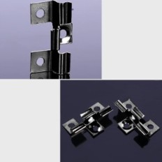 Terrace Mounting Clips TWSOUL WPC 6.5mm Black Stainless Steel, 100 Pcs