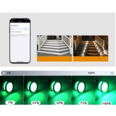 Rabljeni / e WiFi terasa svetilke subsi rgb LED 45mm IP67 iz ALEX 10 kos