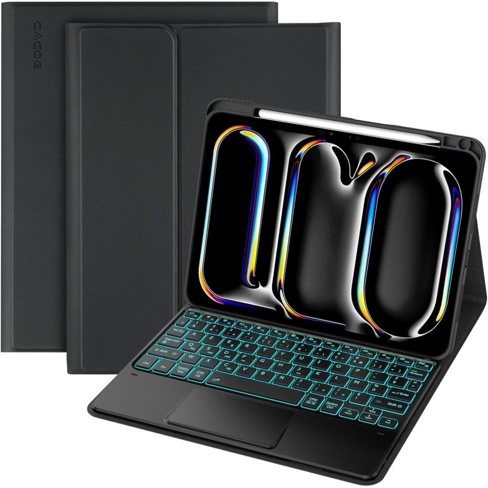 Juhtum klaviatuuri ja puuteplaadi IPad Pro 11 "M4 2024 Cacoe Azerty näitus