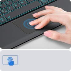 Byla su klaviatūra ir jutiklinė ataka į iPad Pro 11 "M4 2024 Cacoe Azerty paroda