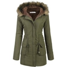 Winter Jacket Women's Park med kunstig pels beyvestørrelse s