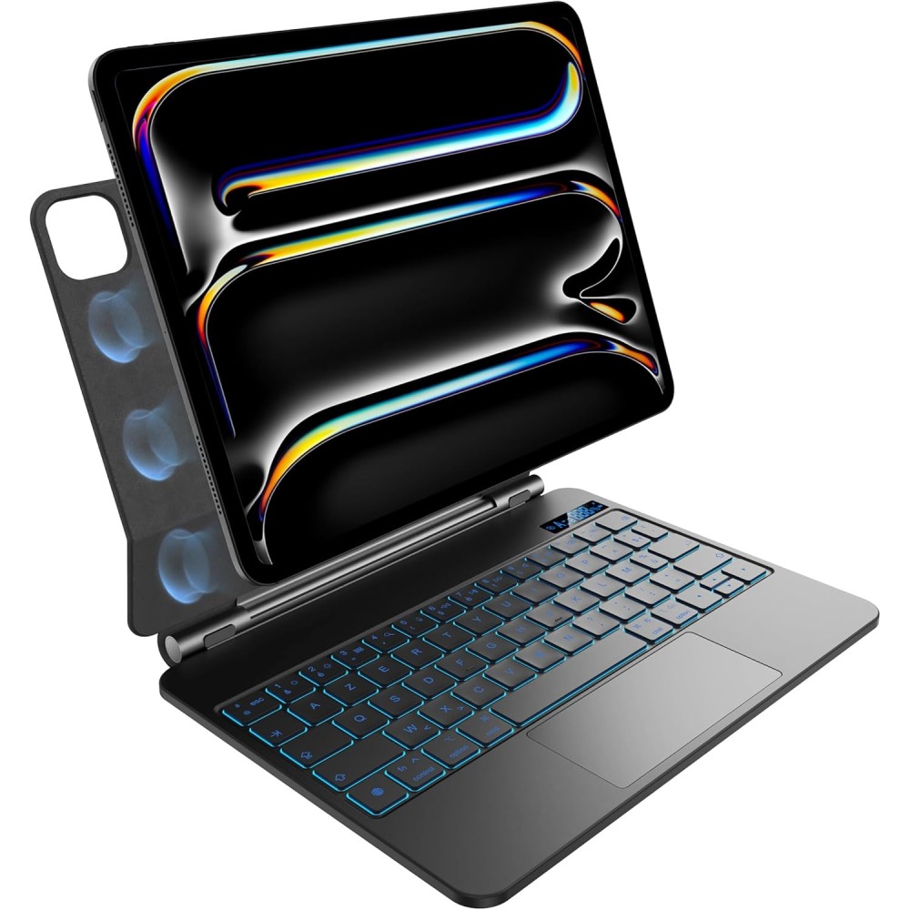 WITNESSED Nimin esetében iPad Pro 11 "M4 az AZERTY háttérvilágítás, fekete