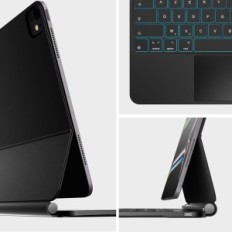 Skadat Ninmin Case till iPad Pro 11 "M4 med Azerta Bakgrundsbelysning, Svart