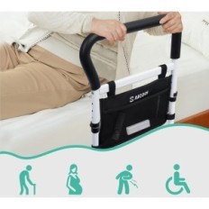 SAICOOS CZ-CFS-01 Bedrail de lit pour les aînés avec un verre et un bouton d'alarme XL