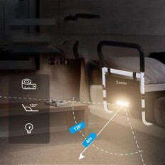 Saicoos CZ-CFS-01 bed leuning voor senioren met een glas en een alarmknop XL