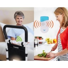 Saicoos CZ-CFS-01 bed handrail for seniors with a glass and an alarm button XL