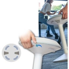 Koristio je ergonomski ured stolice bacanja 55-80 cm rotacijski