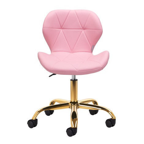 Kosmetikhocker QS-06G Pink — Vorderansicht