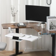 Ethu Keyboard Stativ Under Skrivbord Justerbar Skrivbord, Vit