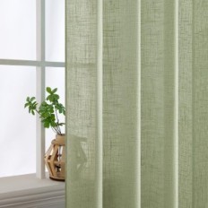 Used Miulee cheese curtains 2 pcs. Green 260x140cm