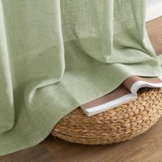 Rideaux de fromage MiULEE occasion 2 pcs. Vert 260x140cm