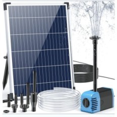 Brukt Solar Filter Pump for Biling 12W 605L / H Solar med Snake 2M