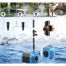 Begagnade solfilterpump för dubbelse 12W 605L / h Solar med orm 2m