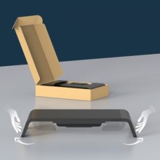 Podstawka pod monitor z szufladą organizer na biurko Fenge G04A1522B 2 schowki