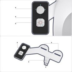 Bidet toilet Cold water Pendejato self-cleaning nozzles Pressure adjustment