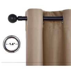 Objekti kardinad libiseb Pony Dance Termo Mocha 140x245cm 2 tk.